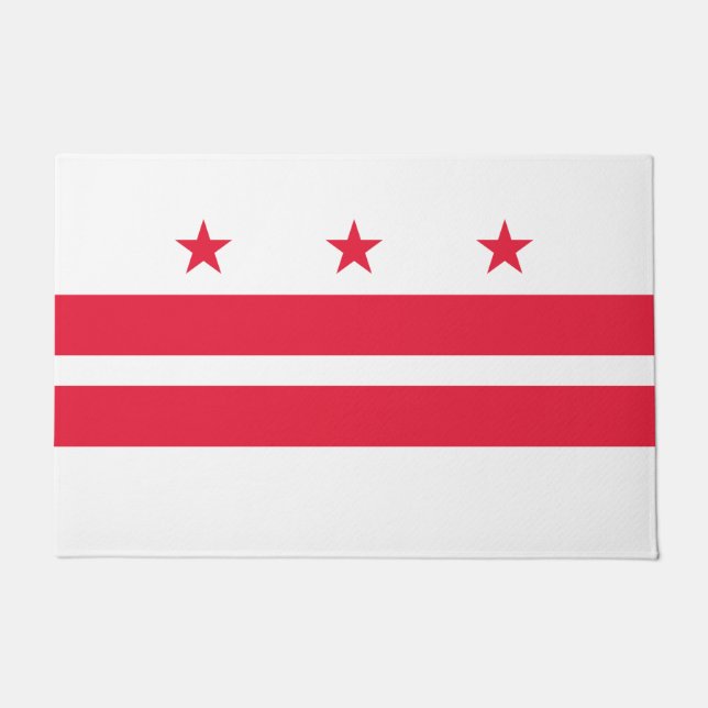 Felpudo Bandera de Washington D.C. (Distrito de Columbia) (Anverso)