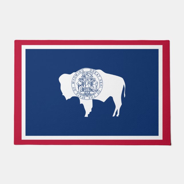 Felpudo Bandera de Wyoming (Anverso)