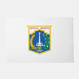 Felpudo Bandera de Yakarta (ciudad capital de Indonesia)