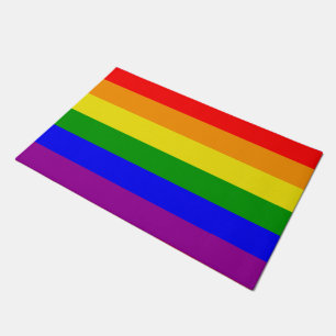 Felpudo Bandera del arcoíris del Orgullo Gay