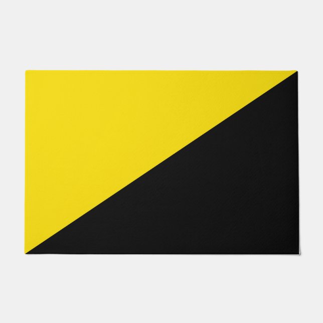 Felpudo Bandera del capitalismo anárquico símbolo de la an (Anverso)