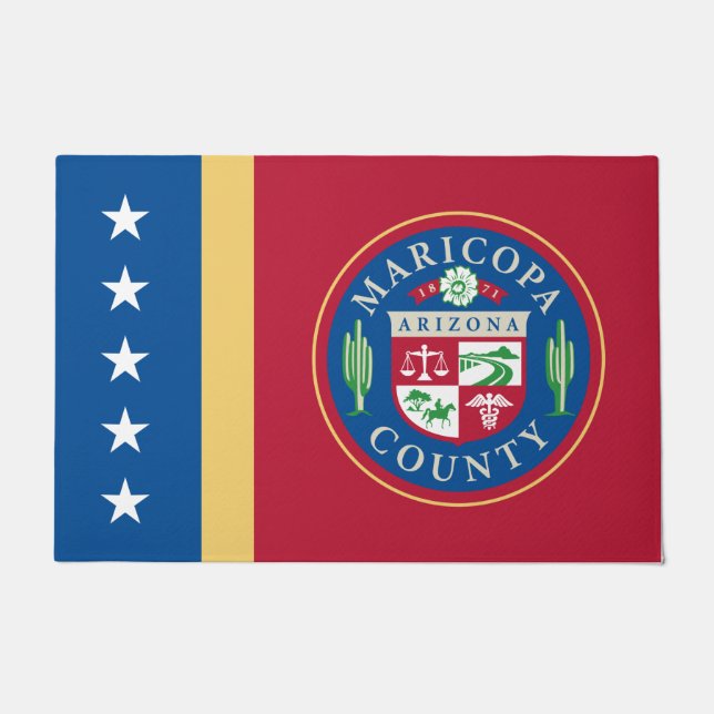 Felpudo Bandera del condado de Maricopa (Arizona) (Anverso)