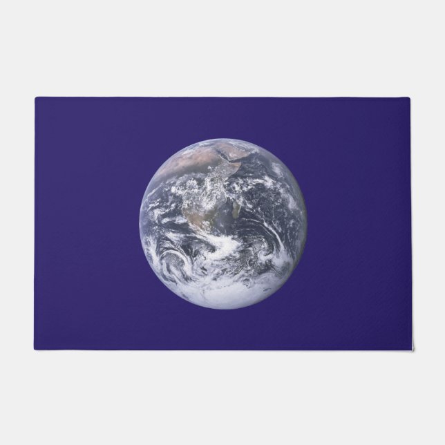 Felpudo Bandera del Día de la Tierra (Anverso)