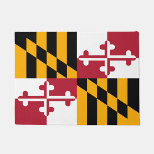 Felpudo Bandera del estado de Maryland vibrante