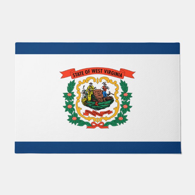 Felpudo Bandera del Estado de Virginia Occidental (Anverso)