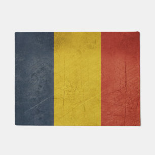 Felpudo Bandera del estado soberano del Grunge de Rumania