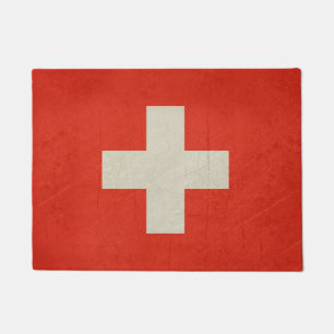 Felpudo Bandera del estado soberano del Grunge de Suiza