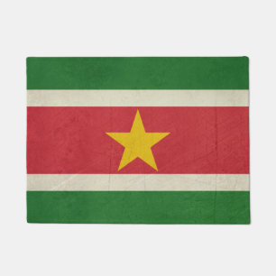 Felpudo Bandera del estado soberano del Grunge de Suriname