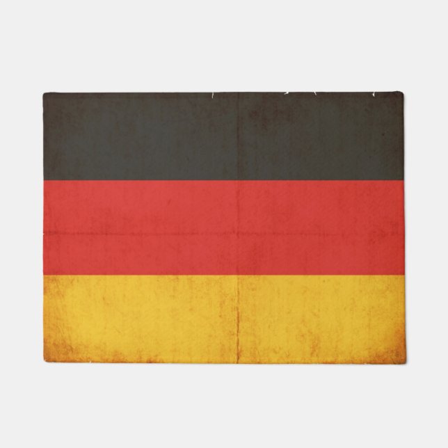 Felpudo Bandera del Grunge de Alemania (Anverso)