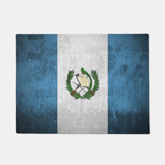 Felpudo Bandera del Grunge de Guatemala (Anverso)