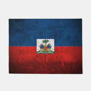 Felpudo Bandera del Grunge de Haití