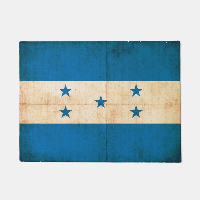 Felpudo Bandera del Grunge de Honduras (Anverso)