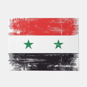 Felpudo Bandera del Grunge de Siria