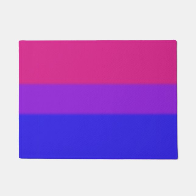 Felpudo Bandera del Orgullo Bisexual Caída (Anverso)