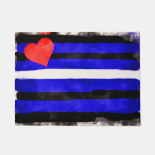 Felpudo Bandera del Orgullo de Cuero