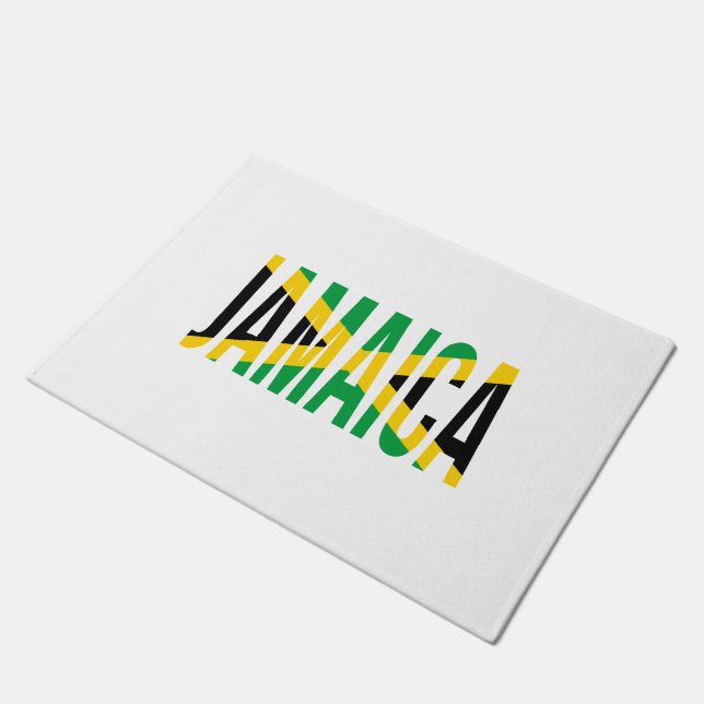 Felpudo Bandera Del Orgullo Jamaiquino De Jamaica (Angular)