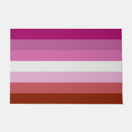 Felpudo Bandera del Orgullo Lesbiano Rosa