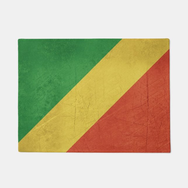 Felpudo Bandera del República del Congo (Anverso)