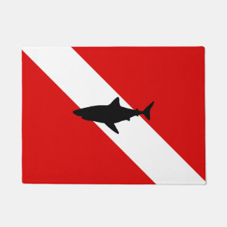 Felpudo Bandera del salto: Tiburón