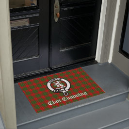 Felpudo Bandera Escudo Clan Cumming y Tartán
