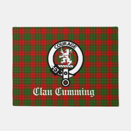 Felpudo Bandera Escudo Clan Cumming y Tartán