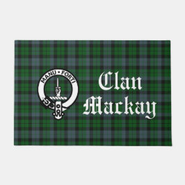 Felpudo Bandera Escudo Clan Mackay y Frente Tartán