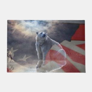 Felpudo Bandera estadounidense para el polar de Alaska