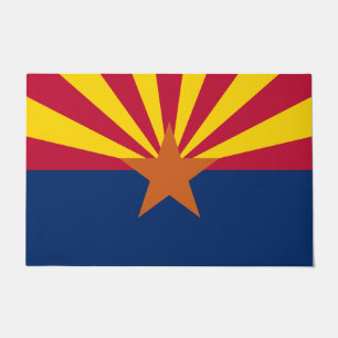 Felpudo Bandera Estatal de Arizona