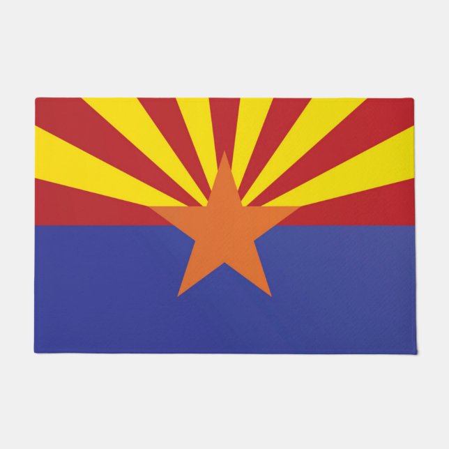 Felpudo Bandera estatal de Arizona, Estados Unidos (Anverso)