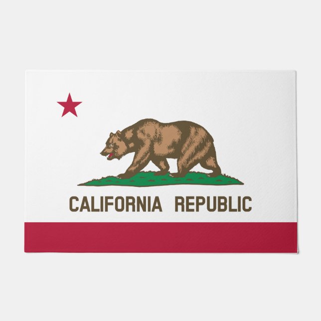 Felpudo Bandera estatal de California (Anverso)