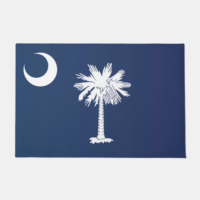 Felpudo Bandera estatal de Carolina del Sur, Estados Unido (Anverso)