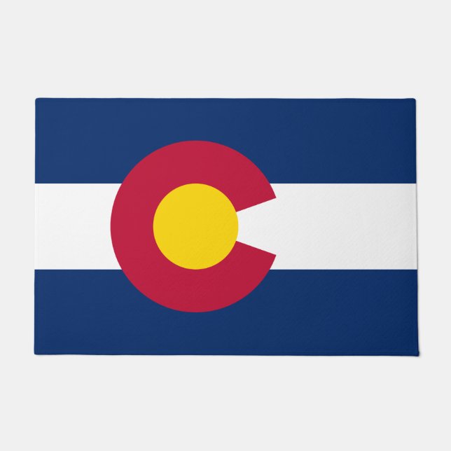 Felpudo Bandera Estatal de Colorado (Anverso)