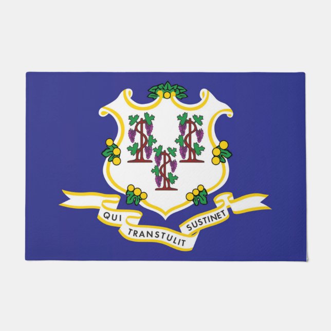 Felpudo Bandera estatal de Connecticut, Estados Unidos (Anverso)