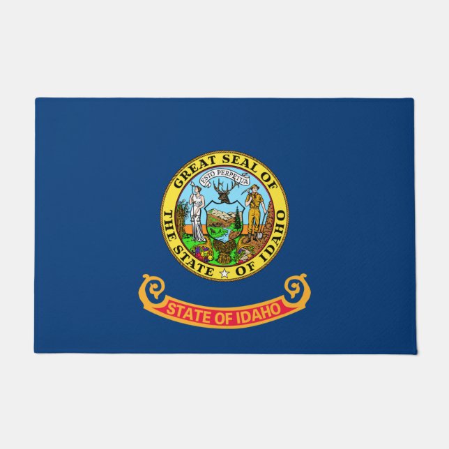 Felpudo Bandera estatal de Idaho (Anverso)