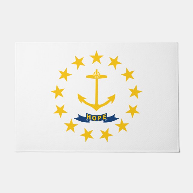 Felpudo Bandera estatal de la isla de Rhode (Anverso)