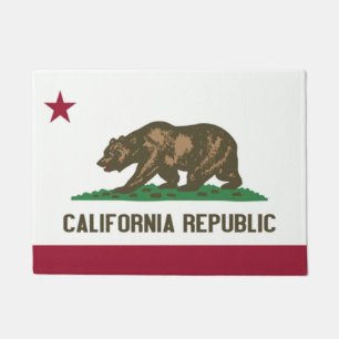 Felpudo Bandera estatal de la puerta de California Matt