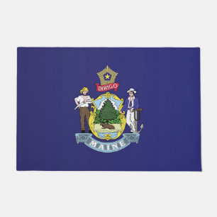 Felpudo Bandera estatal de Maine, Estados Unidos