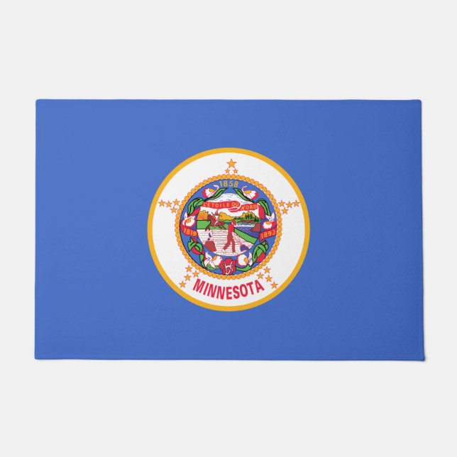 Felpudo Bandera estatal de Minnesota (Anverso)