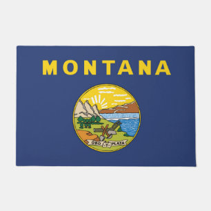 Felpudo Bandera estatal de Montana, Estados Unidos
