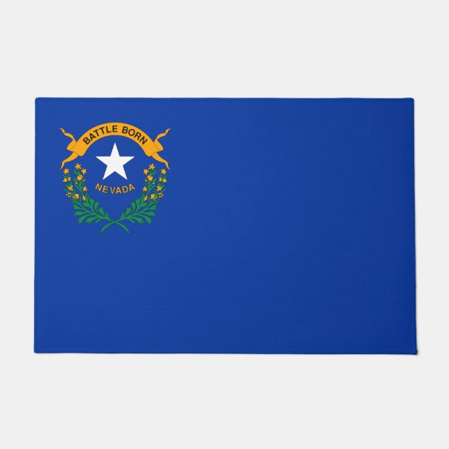 Felpudo Bandera Estatal de Nevada (Anverso)