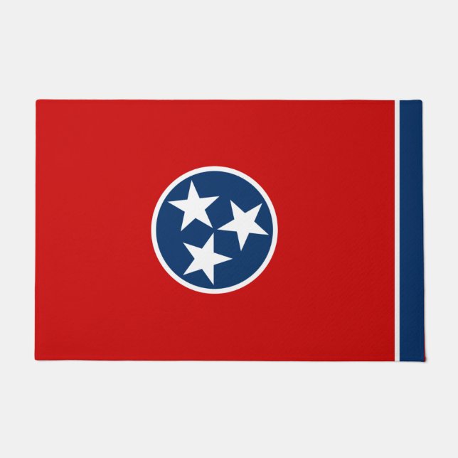 Felpudo Bandera estatal de Tennessee (Anverso)