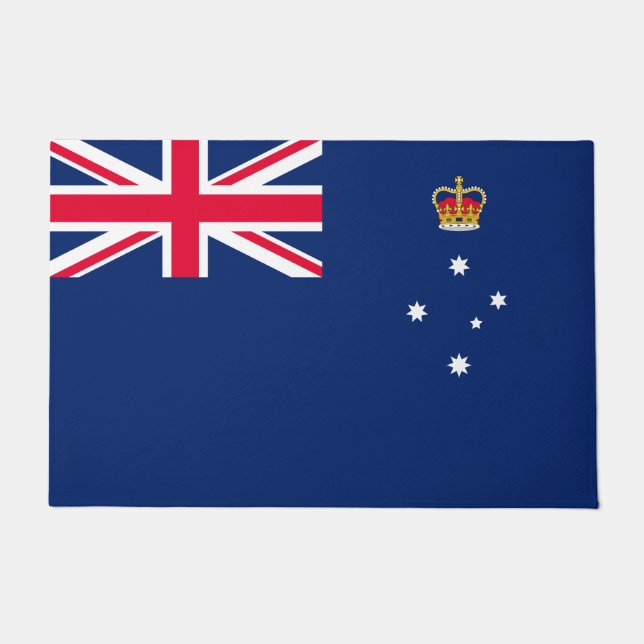Felpudo Bandera estatal de Victoria (Australia) (Anverso)