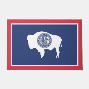Felpudo Bandera estatal de Wyoming, Estados Unidos