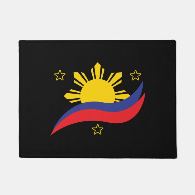 Felpudo Bandera filipina de Pinoy de Filipinas (Anverso)