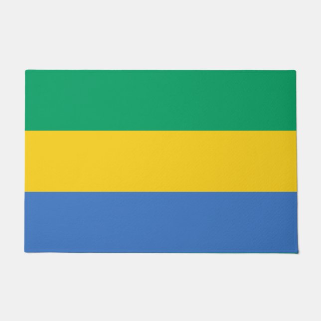 Felpudo Bandera Gabonesa (Gabón) (Anverso)
