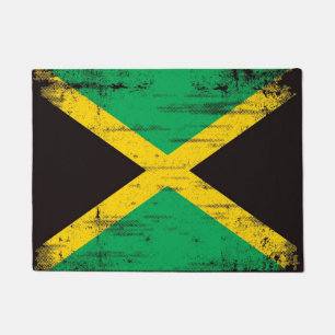Felpudo Bandera jamaicana del Grunge
