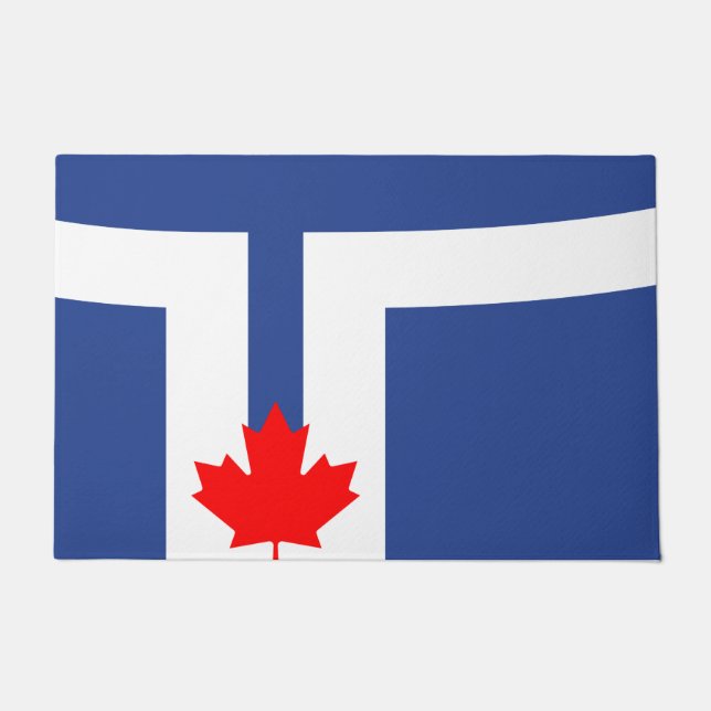 Felpudo Bandera municipal de Toronto (Canadá) (Anverso)