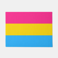 Bandera Pansexual y estera de casa de la comunidad