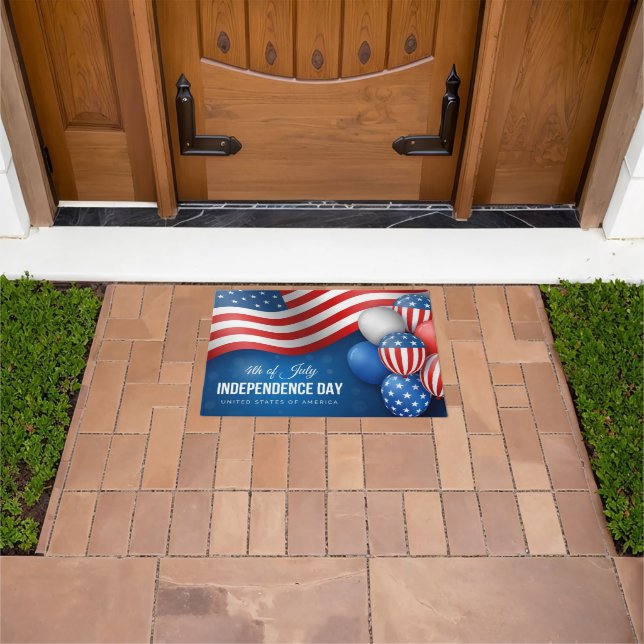 Felpudo Bandera Patriótica 4 de Julio Doormat (Exterior)