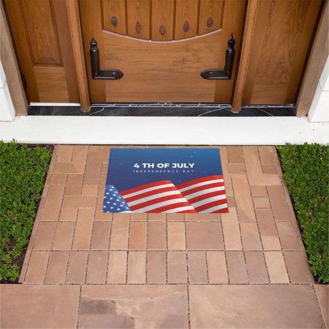 Felpudo Bandera Patriótica 4 de Julio Doormat (Exterior)